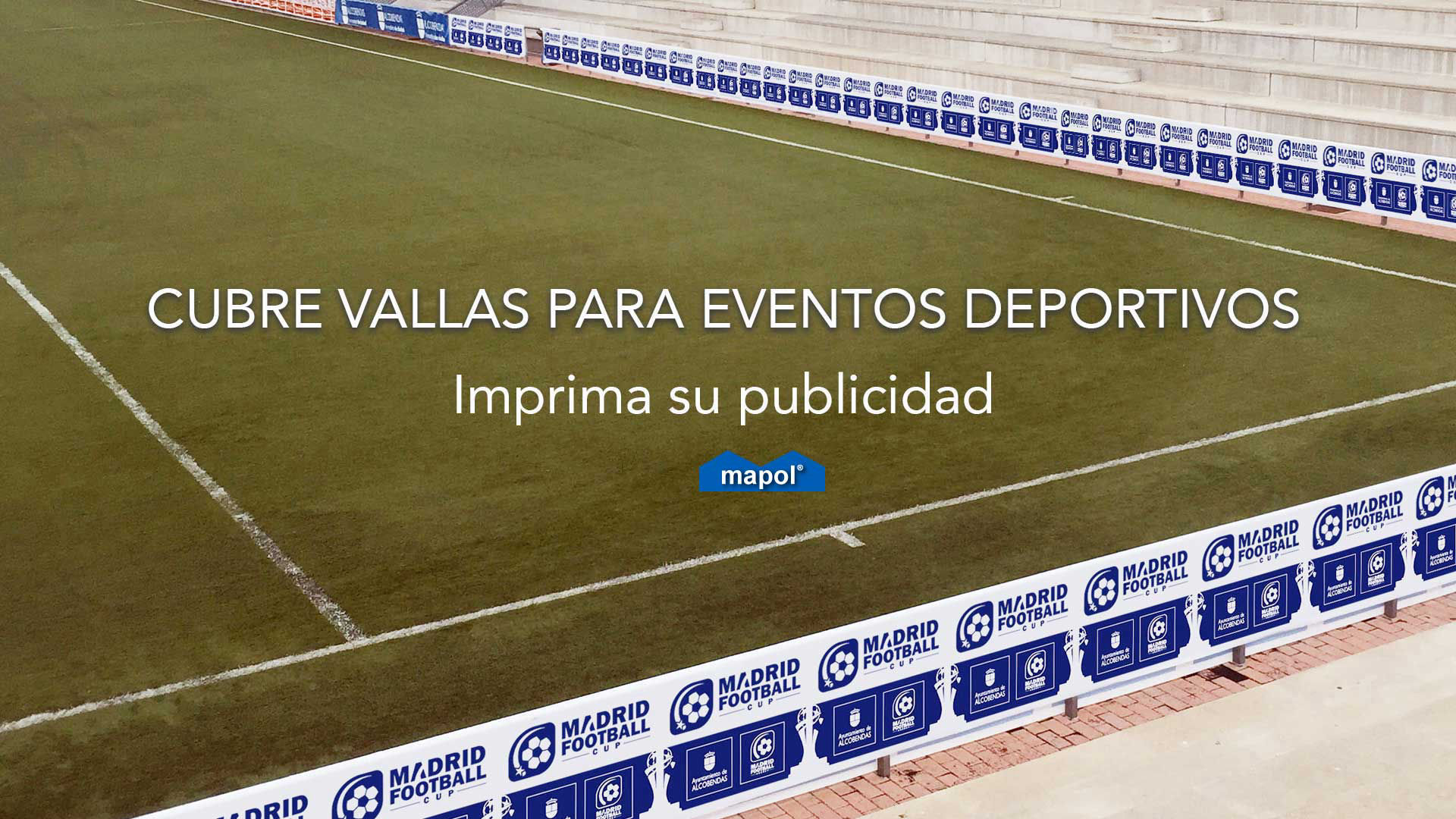 Cubre vallas para eventos deportivos