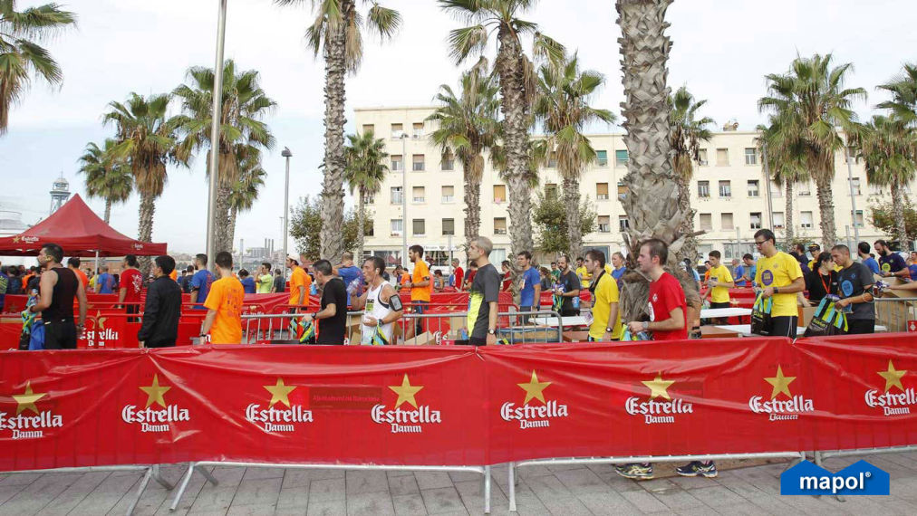 Fundas cubre vallas de plástico