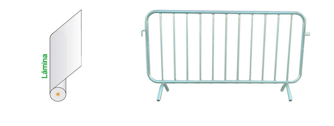 Funda cubre vallas lámina